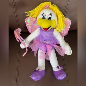 Fairy Plush Toy with Yellow Hair and Purple Outfit